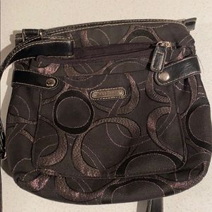 Rosetti Shimmery Black Crossbody